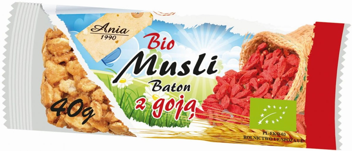 Barre muesli aux baies de goji BIO 40 g - BIO ANIA