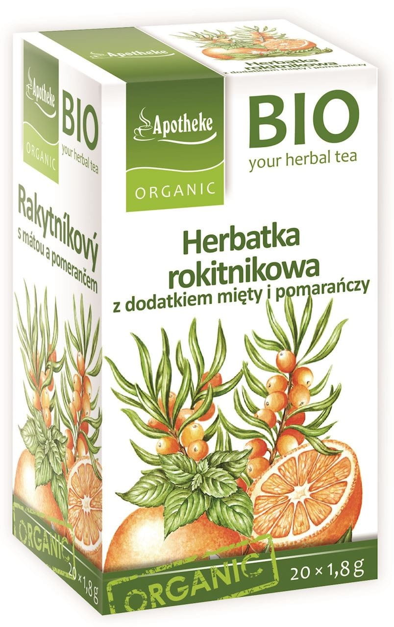 Thé d'argousier à la menthe et à l'orange BIO 20 x 18 g - APOTHEKE