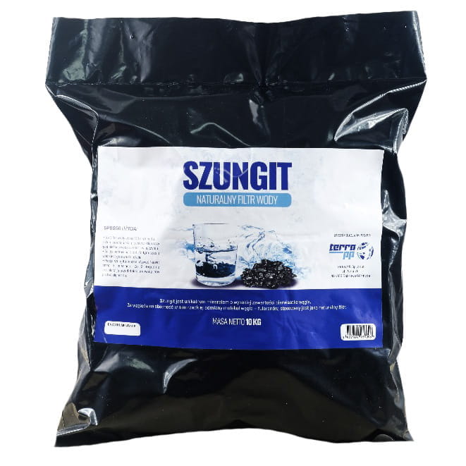 Filtre à eau naturelle shungite granulation XL diamètre 20 - 40mm 10kg TERRA PP