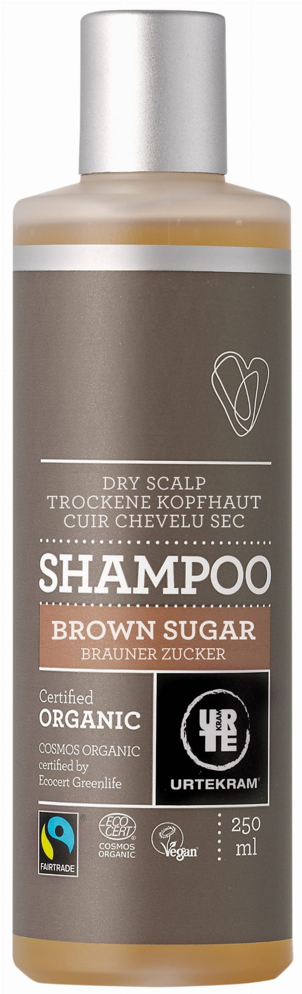 Shampoing au sucre roux pour cuir chevelu sec BIO 250 ml URTEKRAM