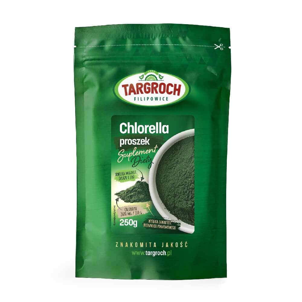 Poudre de Chlorelle parois cellulaires brisées poudre 250g TARGROCH