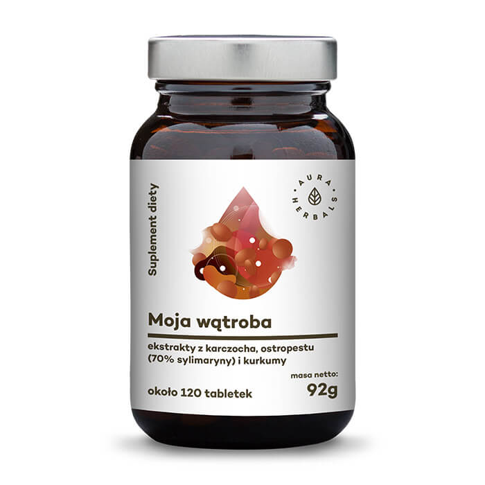Mon foie artichaut chardon-marie curcuma 120 comprimés 92g AURA HERBALS