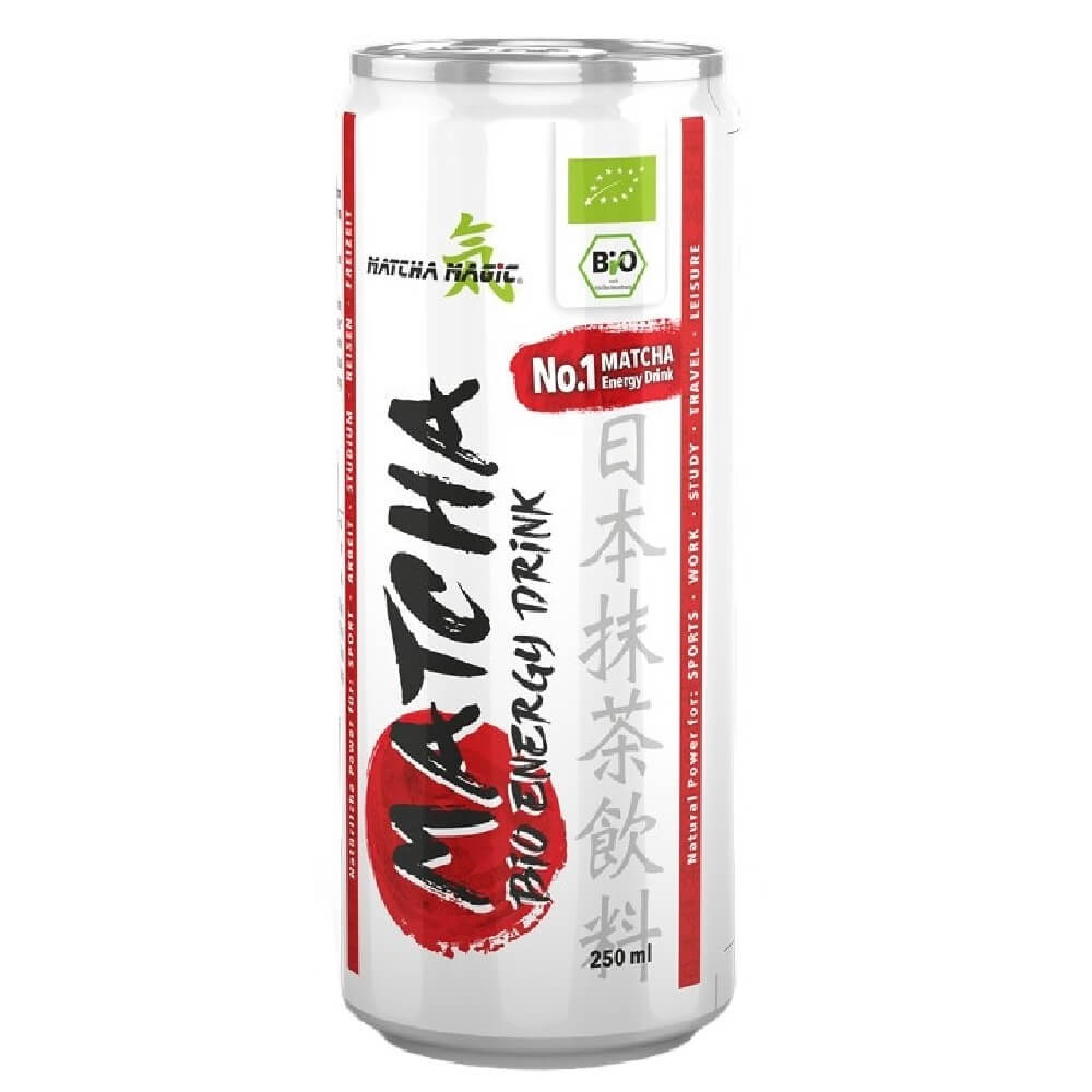 Boisson énergisante au thé vert matcha sans gluten BIO 250 ml - MATCHA MAGIC
