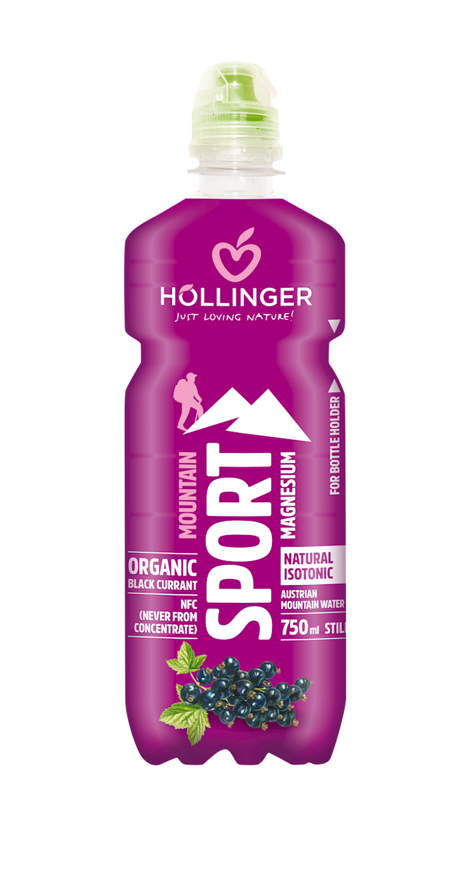 Boisson pour sportifs au goût de cassis BIO 750 ml - HOLLINGER