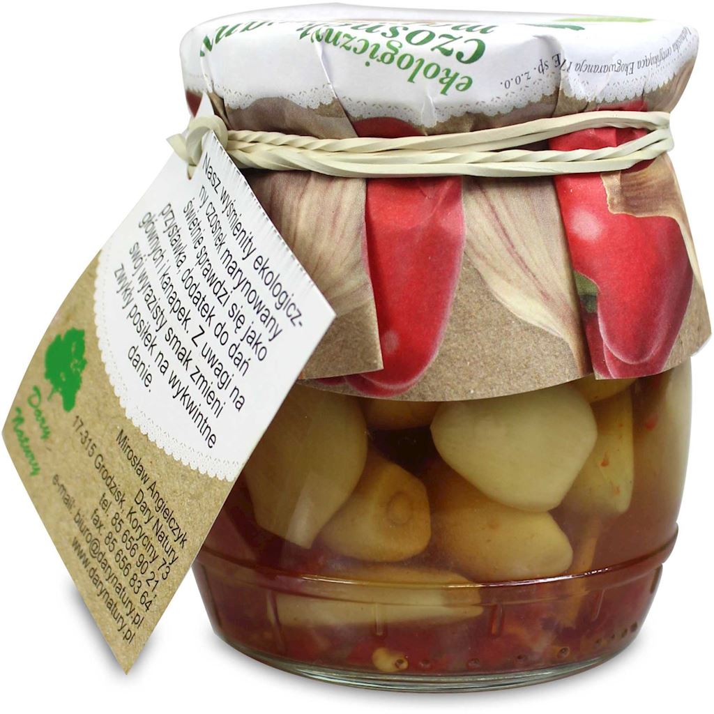 Ail mariné au paprika BIO 190 g - CADEAUX DE LA NATURE