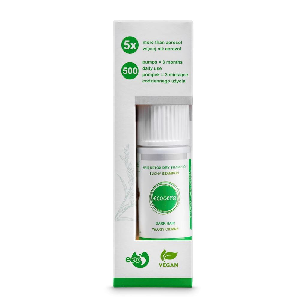 Shampooing sec détox pour cheveux foncés 15 g - ECOCERA