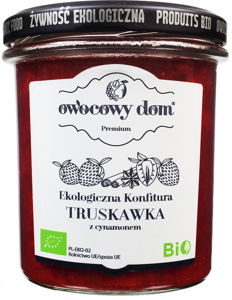 Confiture de framboises au sucre de canne BIO 300 g - FRUIT HOUSE