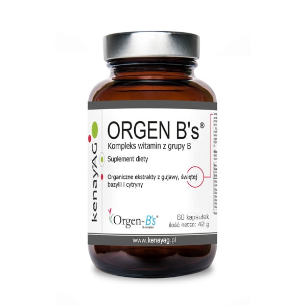 Complexe de vitamines B orgen b's 60 gélules KENAY