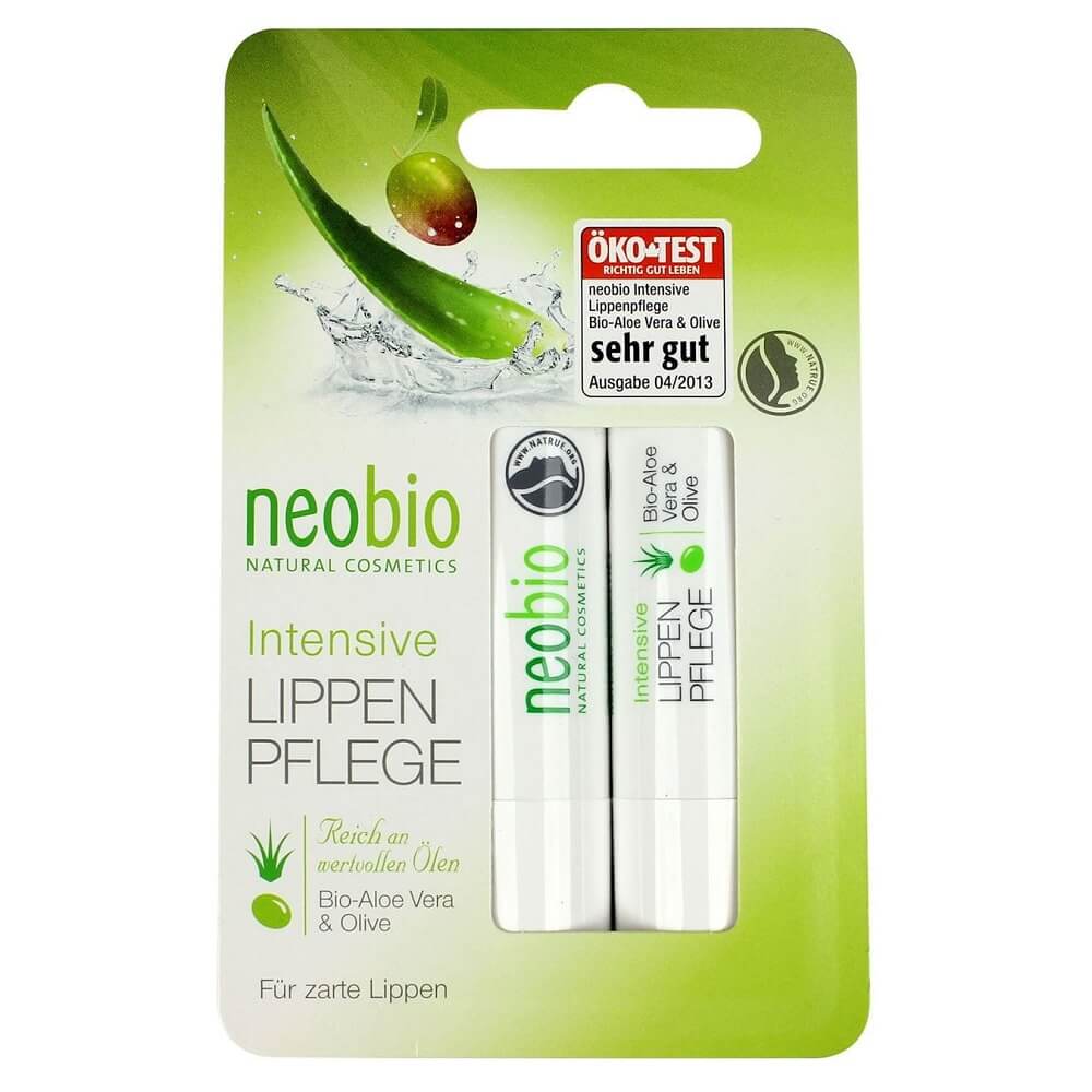 Rouge à lèvres protecteur aloès - olive EKO 2 x 48 g - NEOBIO