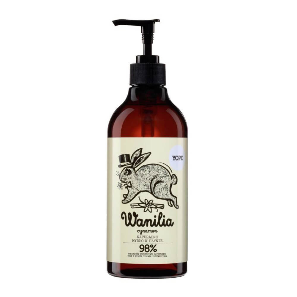 Savon liquide naturel vanille et cannelle 500ml YOPE