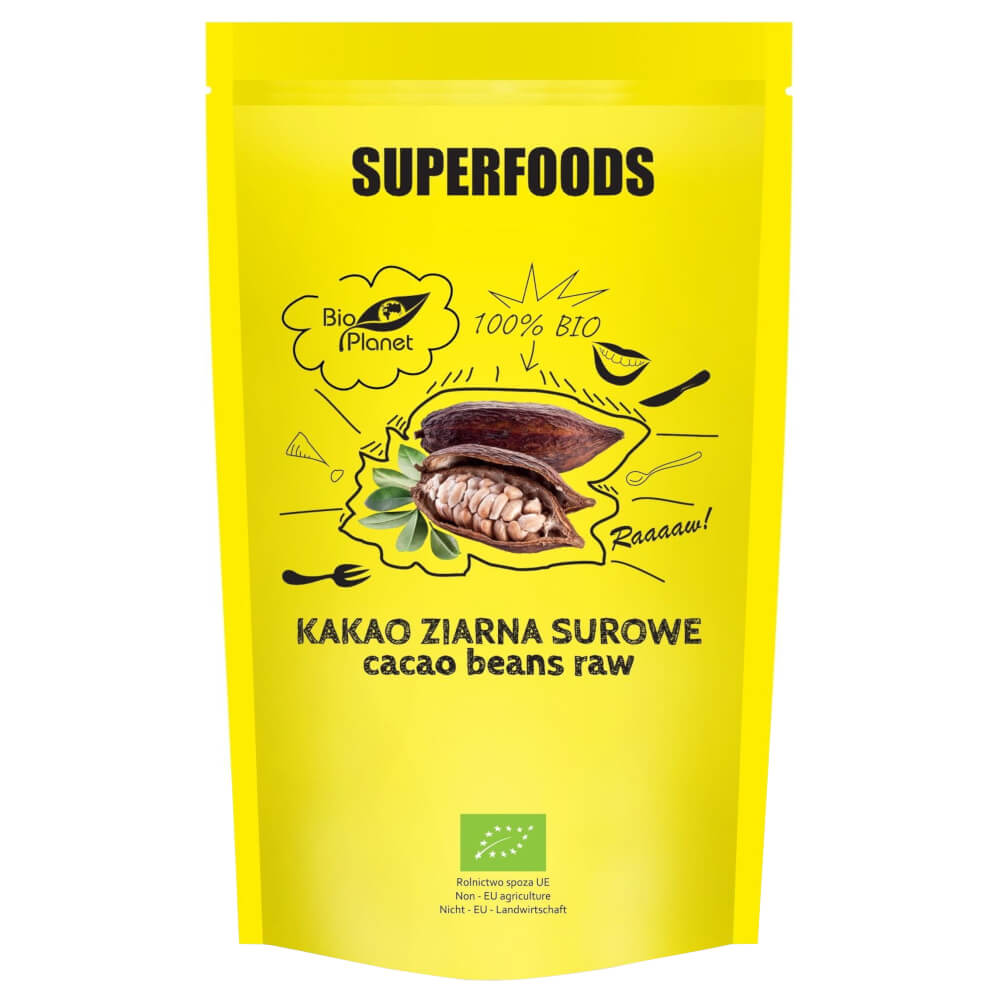 Fèves de cacao crues BIO 200 g - BIO PLANET