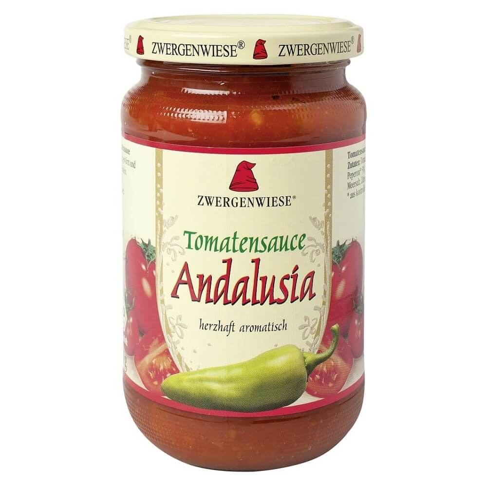 Sauce tomate andalouse épicée sans gluten BIO 350 g - ZWERGENWIESE