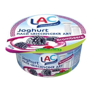 Yaourt à la grecque aux mûres sans lactose 150 g SCHWARZWALDMILCH