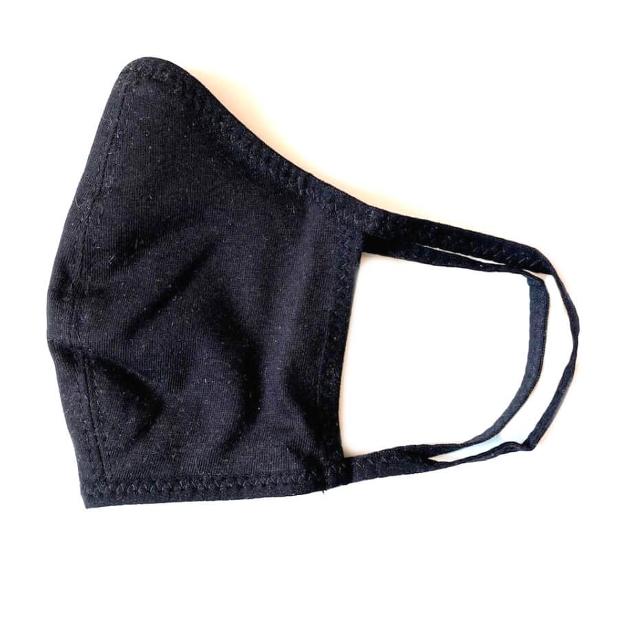 Masque de protection, réutilisable, coton, noir + 20 filtres jetables - SAKWABAG