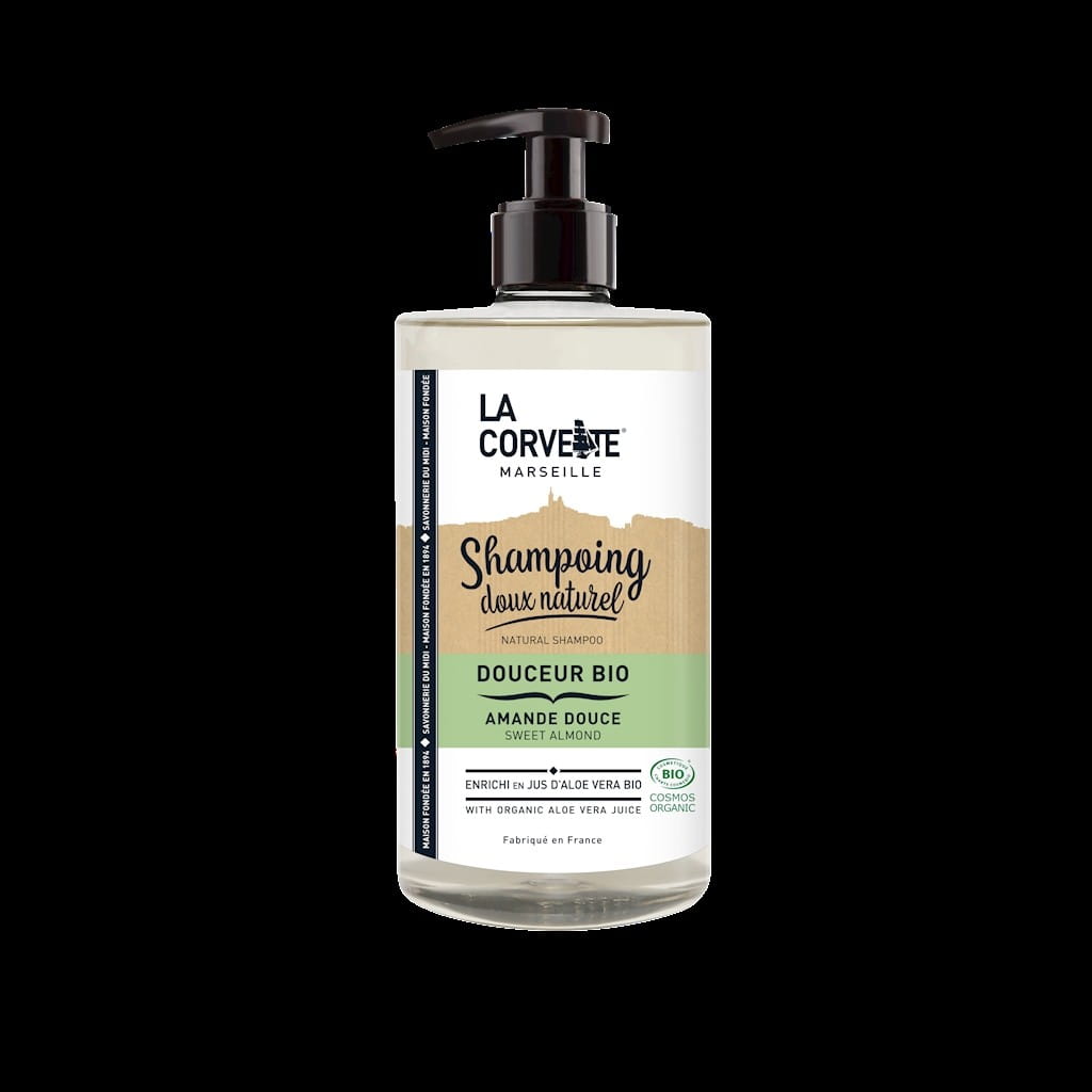 Shampooing cheveux fortifiant à l'amande douce eco 500 ml - LA CORVETTE