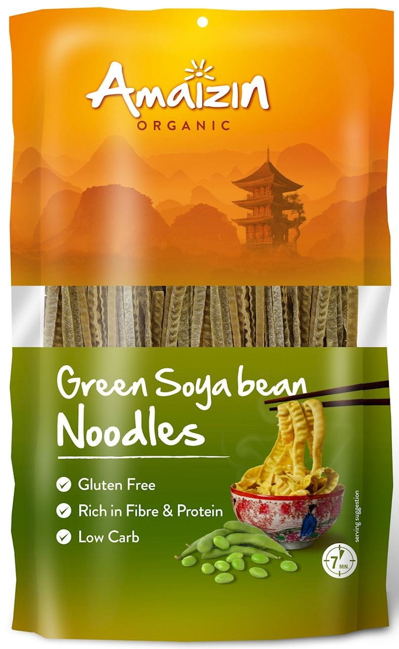 Pâtes (à base de soja vert) sans gluten BIO 200 g - AMAIZIN