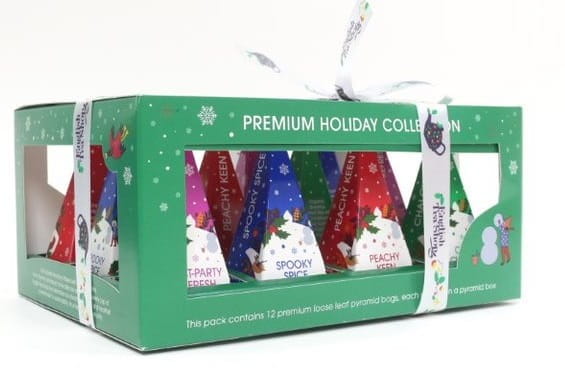 Thé de Noël pyramide service à thé (12x2) BIO 24 g ENGLISH TEA SHOP