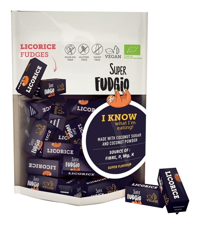 Fudge à la réglisse sans gluten BIO 150 g - ME GUSTO (SUPER FUDGIO)