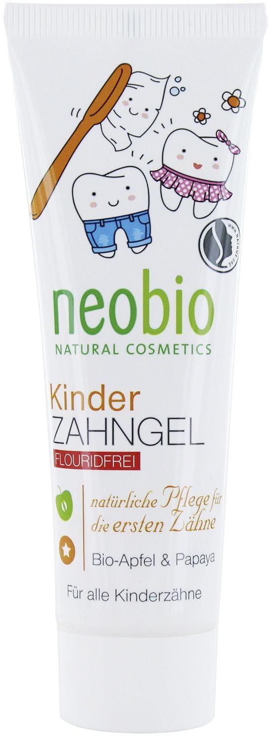 Gel dentifrice sans fluor pour enfant, pomme et papaye EKO 50 ml - NEOBIO