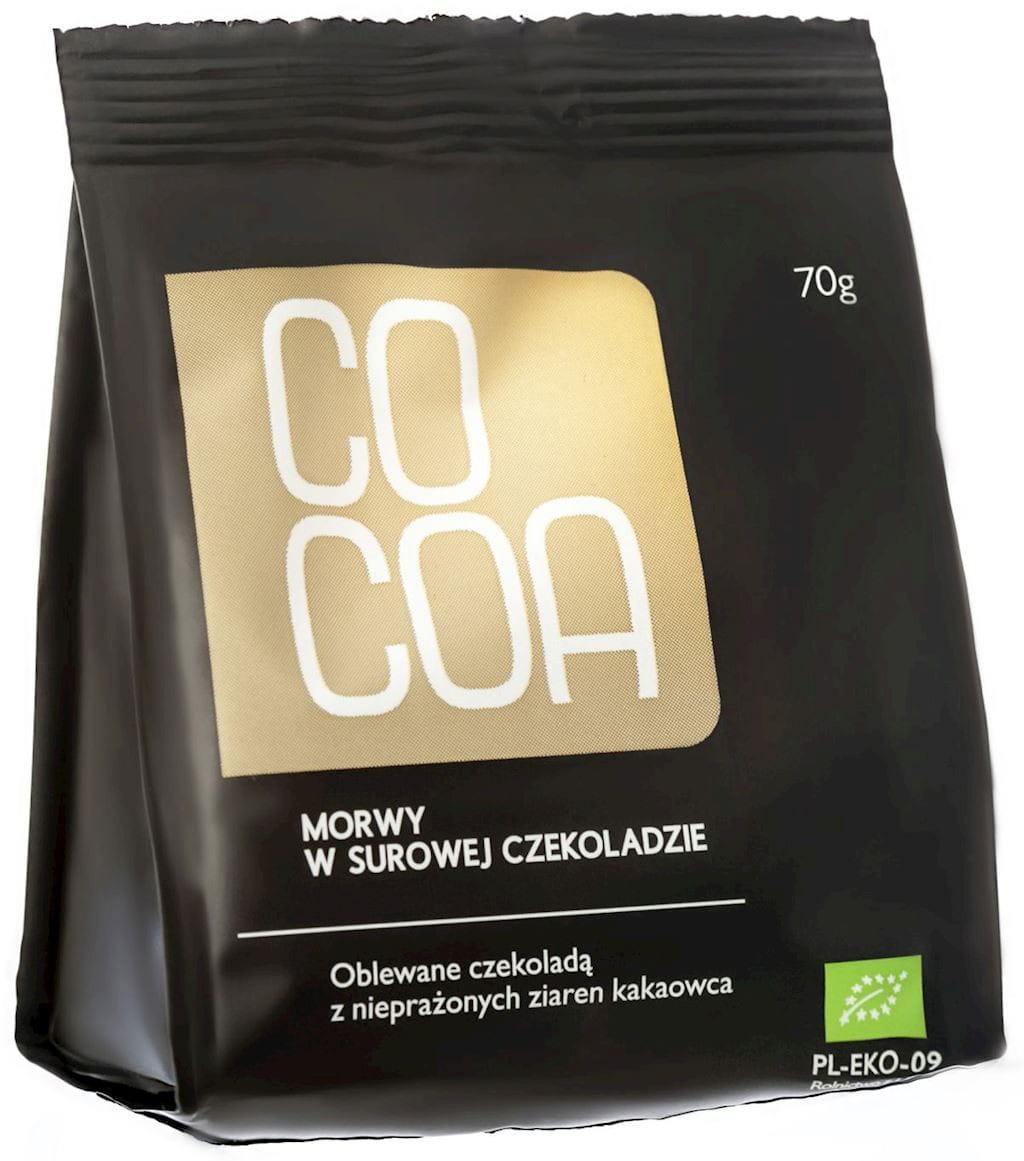 Mûres de Turquie en chocolat cru BIO 70 g - CACAO