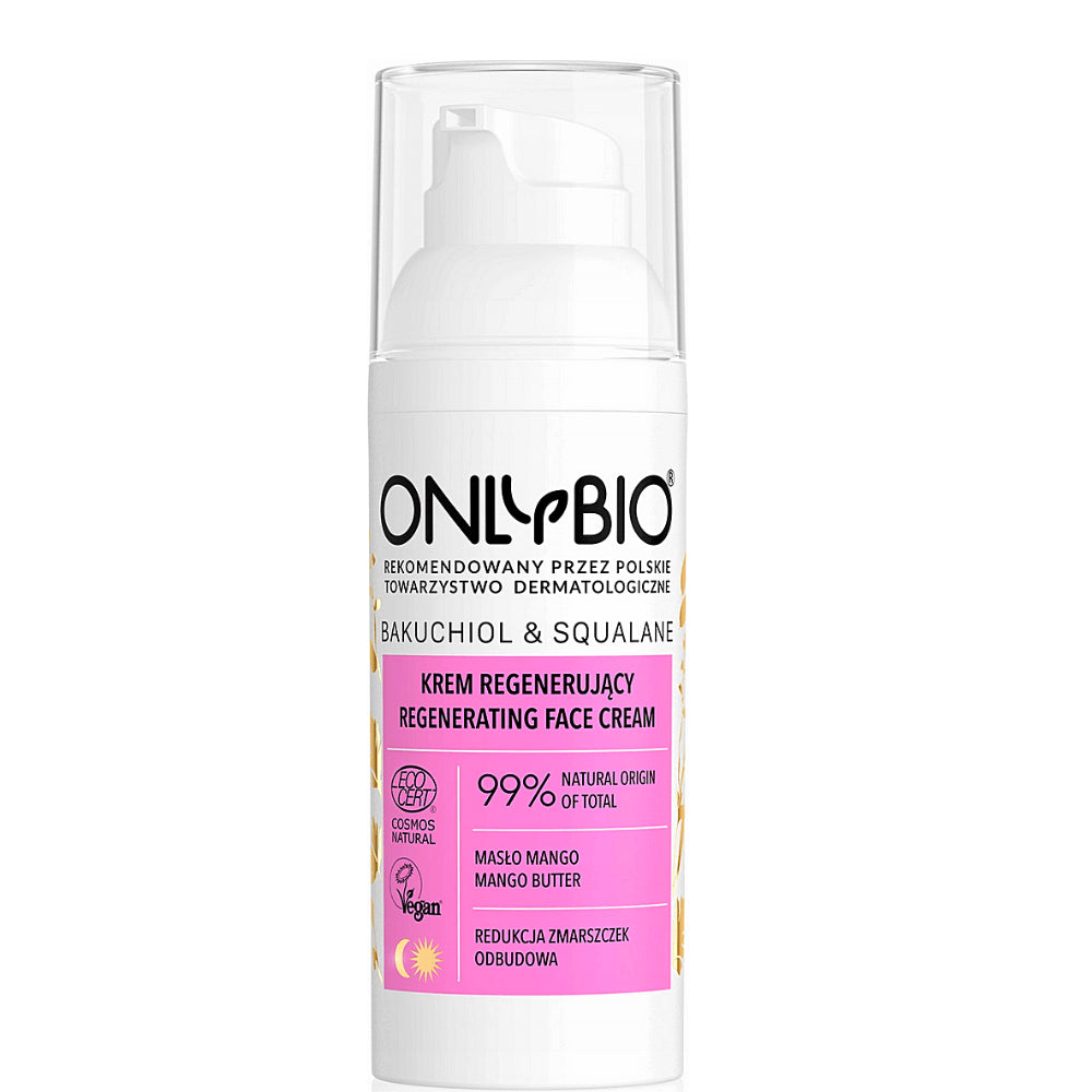 Bakuchiol et squalane crème visage éco régénérante 50 ml - ONLY BIO