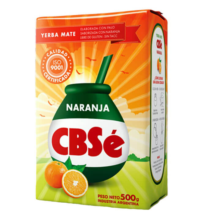 Yerba maté silueta orange naranja 500g CBSE