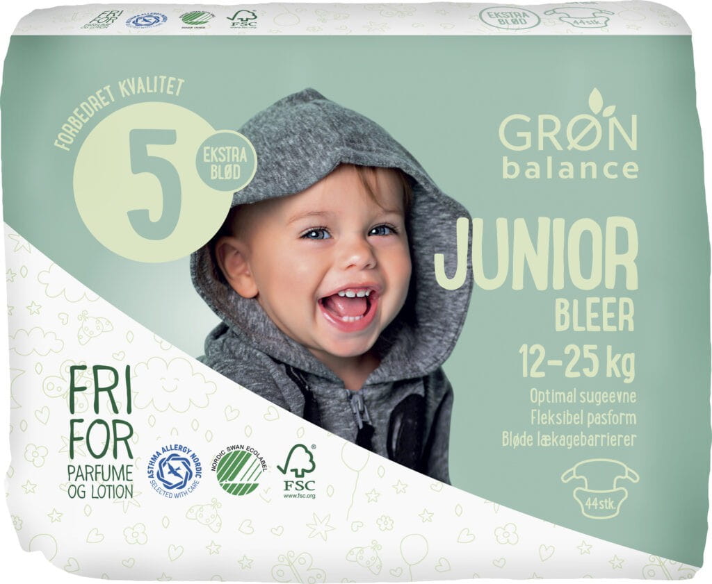 Couches Junior 12 - 25 kg (44 pièces) - GRON BALANCE