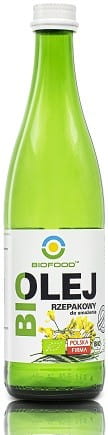 Huile de colza pour friture sans gluten BIO 500 ml - BIO FOOD