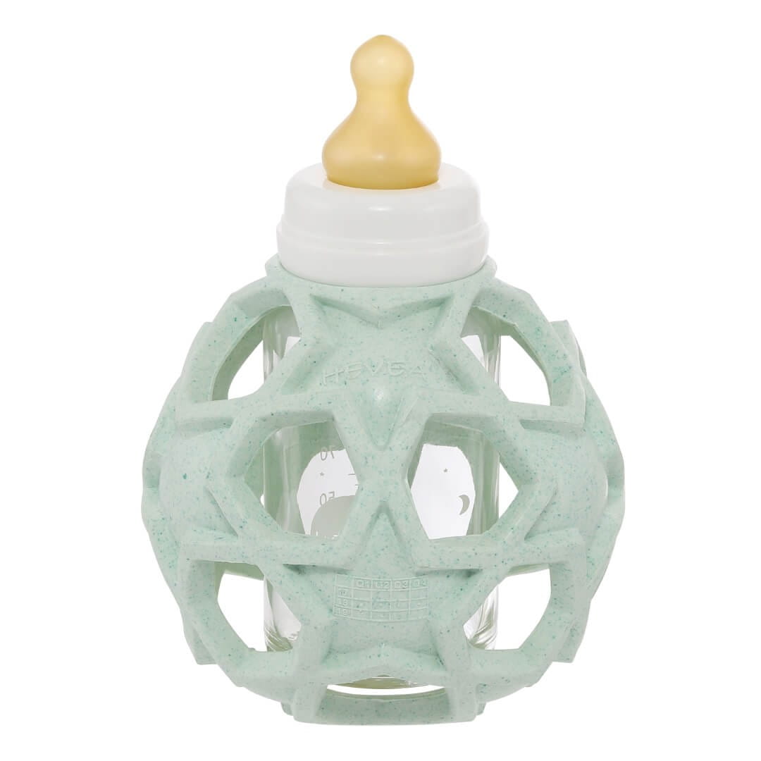 Flacon verre gommé menthe 0 - 3 mois 120 ml - HEVEA