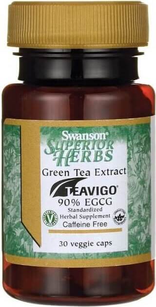 Extrait de thé vert extrait de thé vert teaVIGO 30 gélules SWANSON