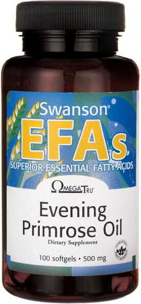 Huile d'onagre huile d'onagre efas 500mg 100 gélules SWANSON