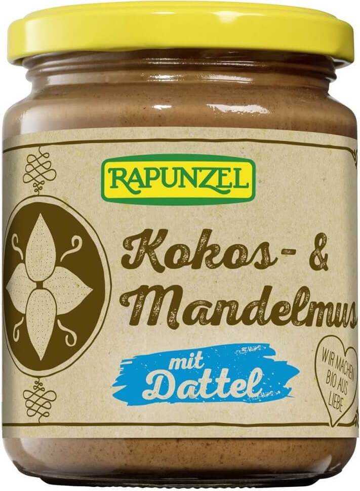 Crème de coco et amandes aux dattes BIO 250 g - RAIPONCE