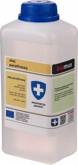 Huile de paraffine, paraffine liquide 500ml BIOMUS