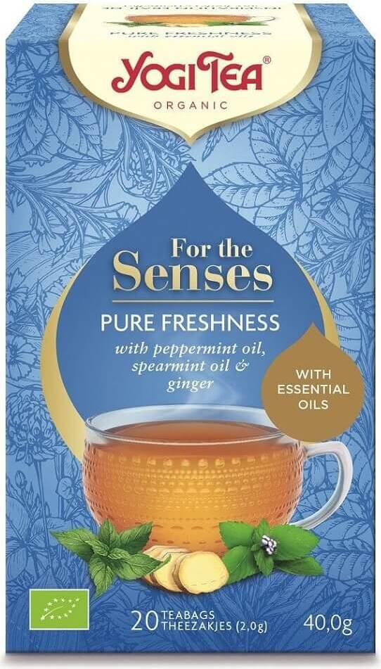 Thé BIO fraîcheur pour les sens (20 x 20 g) 40 g - YOGI TEA