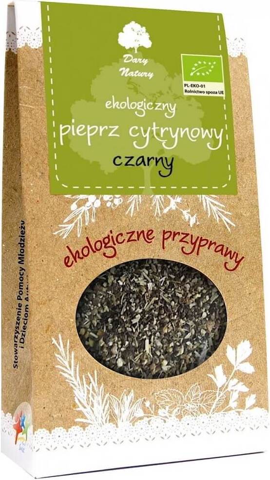 Poivre noir citronné BIO 50 g - CADEAUX DE LA NATURE