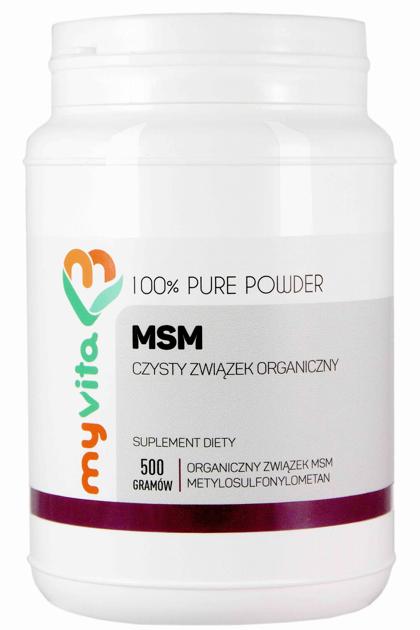 Poudre de composé soufré organique MSM 500g MYVITA