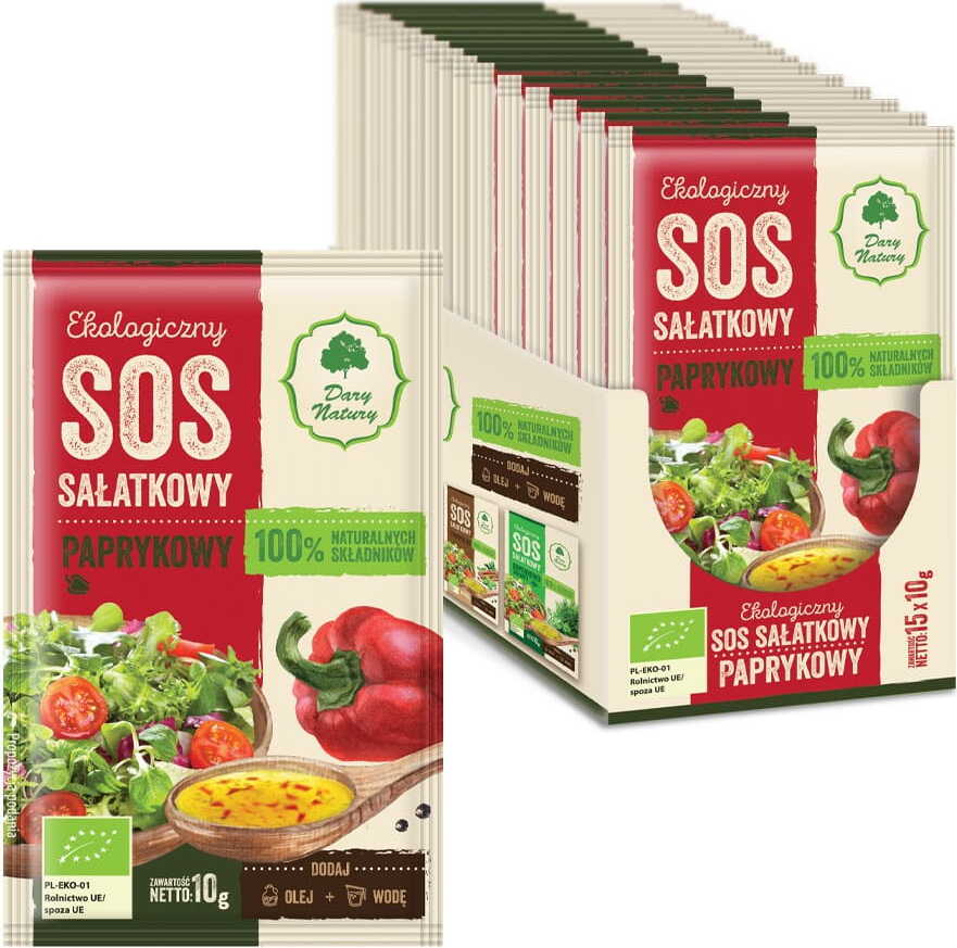 Sauce salade au poivre BIO 10 g - CADEAUX DE LA NATURE