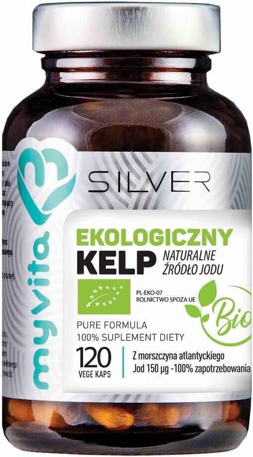 Varech bio aux algues de l'Atlantique BIO iodé 150 µg 120 gélules MYVITA SILVER PURE
