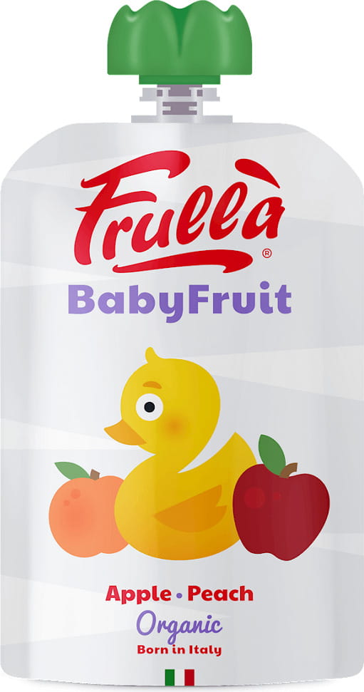 6 mois de purée de pommes et pêches BIO sans gluten 100 g - NATURA NUOVA