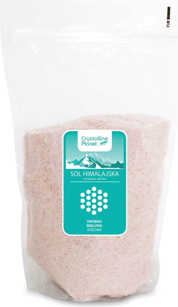 Sel rose de l'Himalaya finement moulu 1 kg - CRYSTALLINE PLANET