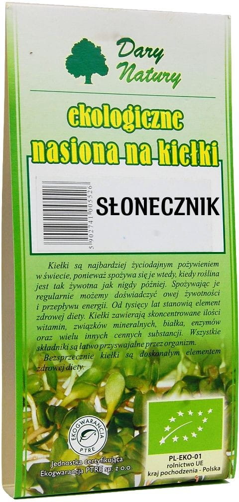 Graines de tournesol BIO à germer 50 g - CADEAUX DE LA NATURE