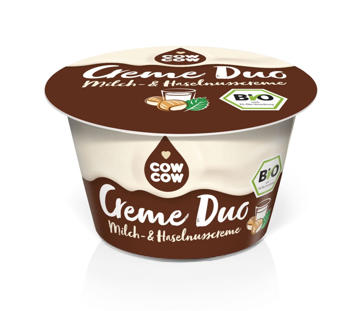 Dessert lacté sauce cacao et noix BIO 125 g - COW COW