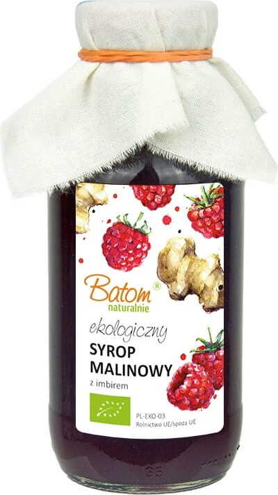 Sirop framboise au gingembre BIO 330 ml - BATOM