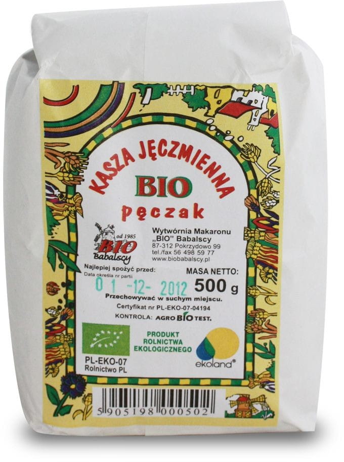 Gruaux d'orge BIO 500 g - BABALSCY