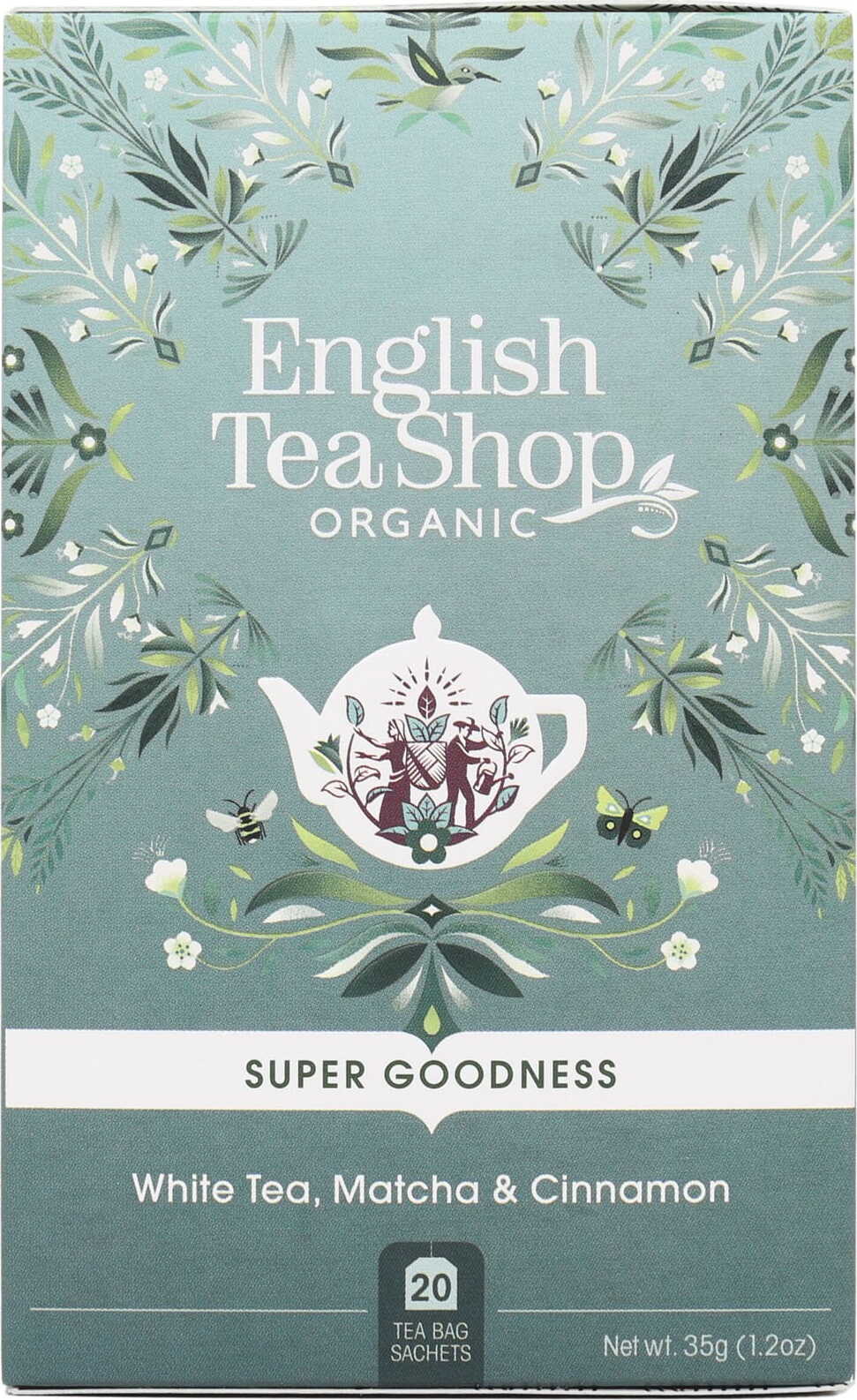 Thé blanc matcha cannelle et gingembre 20x1.75g BIO 35 g ENGLISH TEA SHOP