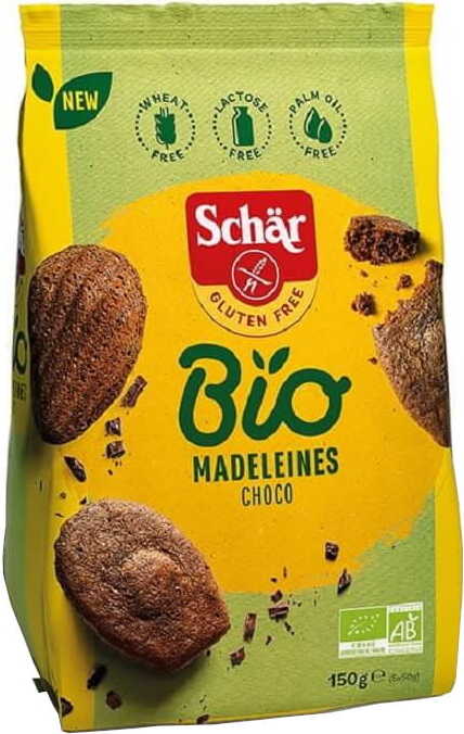 Madeleines choco - muffins au chocolat sans gluten BIO 150 g SCHÄR
