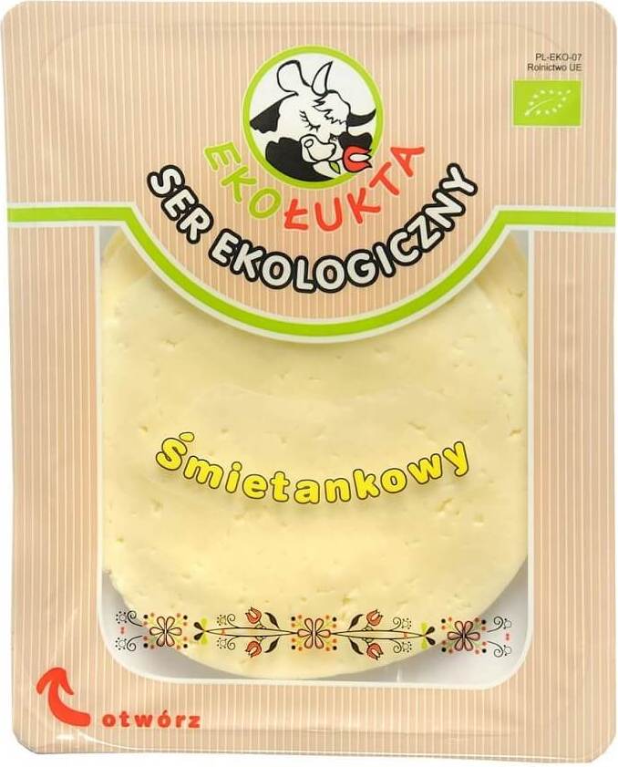 Fromage à la crème présure jaune BIO tranches 125 g - ECO ŁUKTA