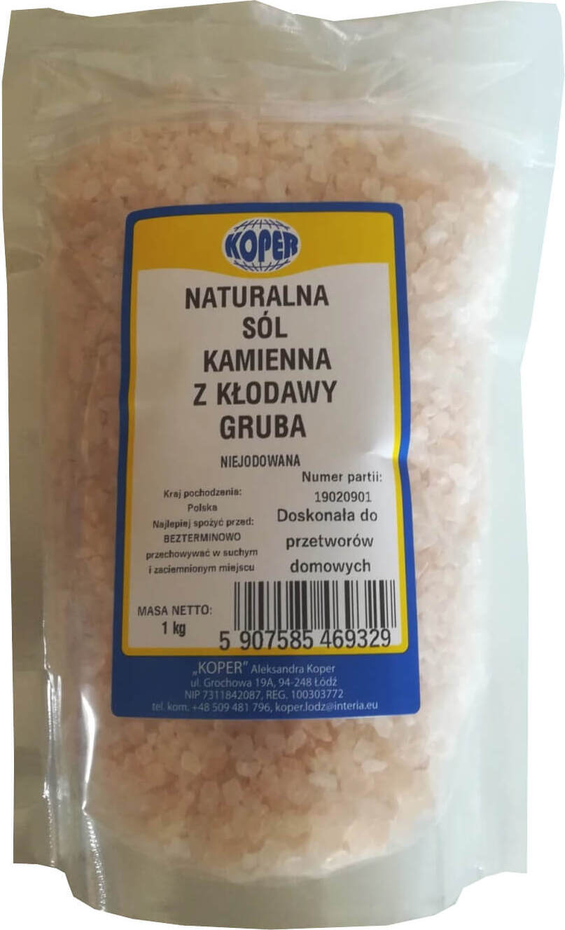 Sel gemme naturel de bûches, épais 1 kg Aneth