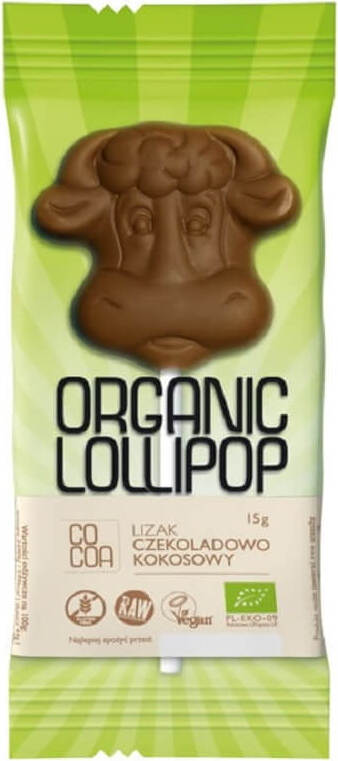 Sucette chocolat et noix de coco sans gluten BIO 15 g - CACAO