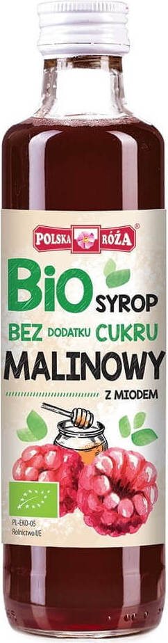 Sirop de framboise sans sucre BIO 250 ml POLSKA RÓŻA